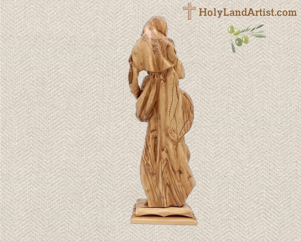Virgin Mary Carrying baby Jesus Statue - Image 3