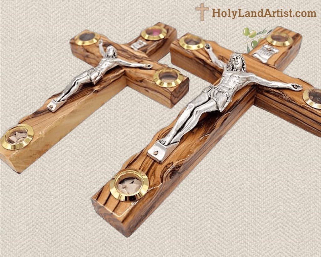 Cross with Holy Land Fragments