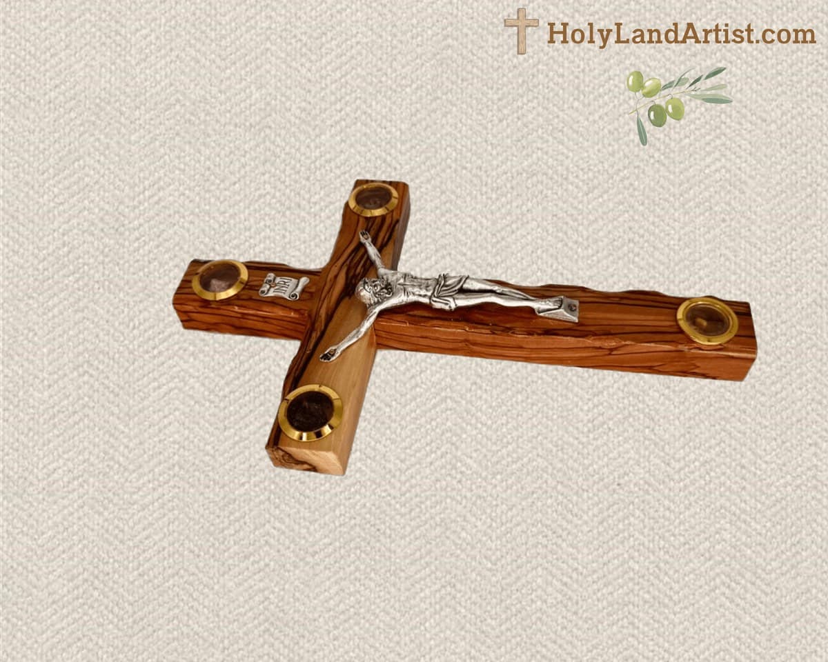 Cross with Holy Land Fragments - Image 2